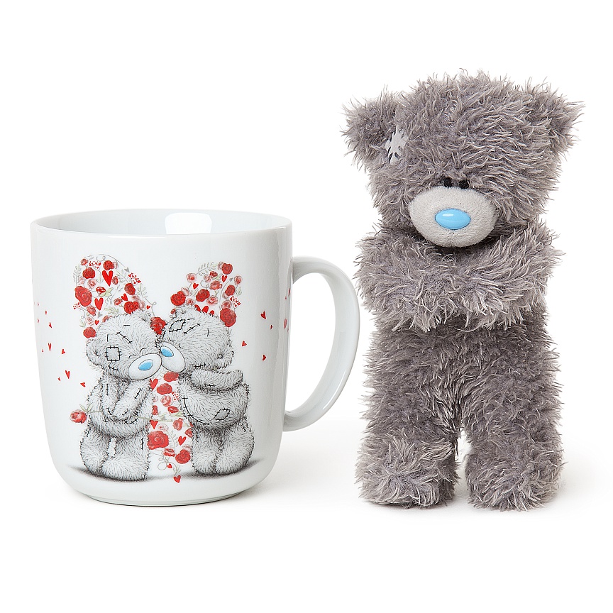Presentset Nalle + Mugg Happy Birthday